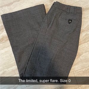 The Limited super flare dress pants. Size 0